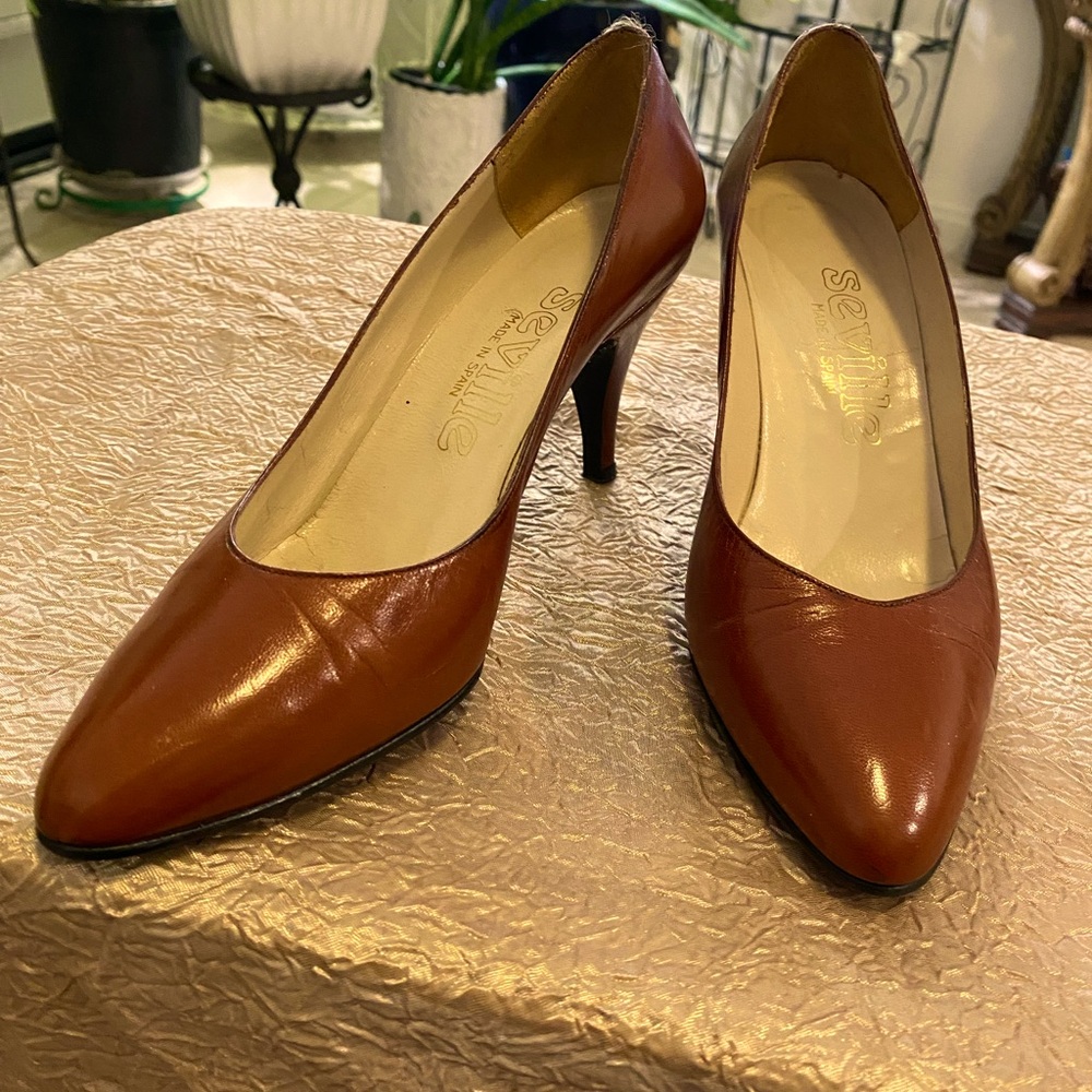 SEVILLE BROWN HIGH HEELS